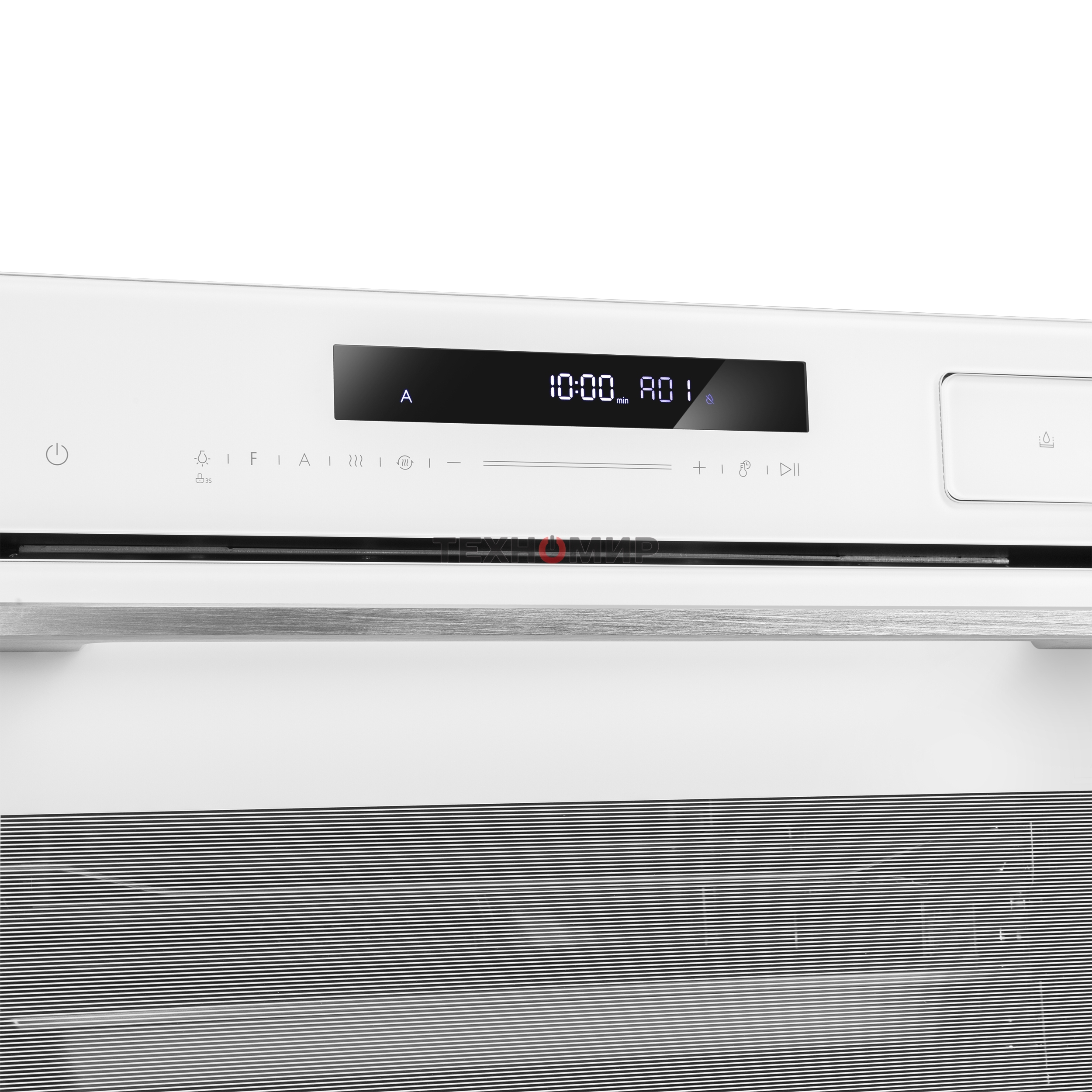 Духовой Шкаф электрический с паром Maunfeld MCMO5016STGW, 50л, дверца с 2 стеклами, белый