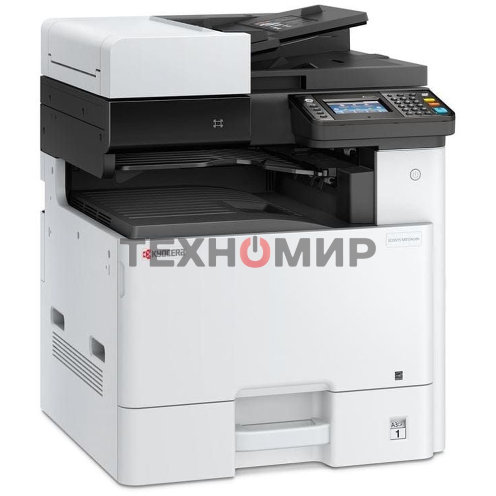 МФУ лазерное Kyocera Ecosys M8124cidn (1102P43AX0) АЗИЯ, (А3, 24/12 ppm A4/A3 1,5 Gb, USB, Network, дуплекс, автоподатчик, пуск. комплект, старт. карт.TK-8110)