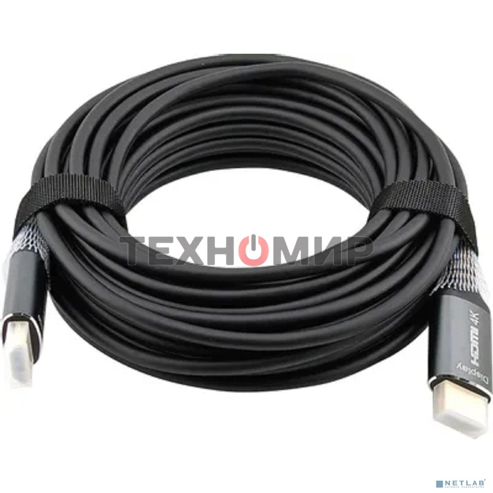 Кабель аудио-видео Cactus CS-HDMI-AOC-2-10 HDMI (m)/HDMI (m) 10м. позолоч.конт. черный