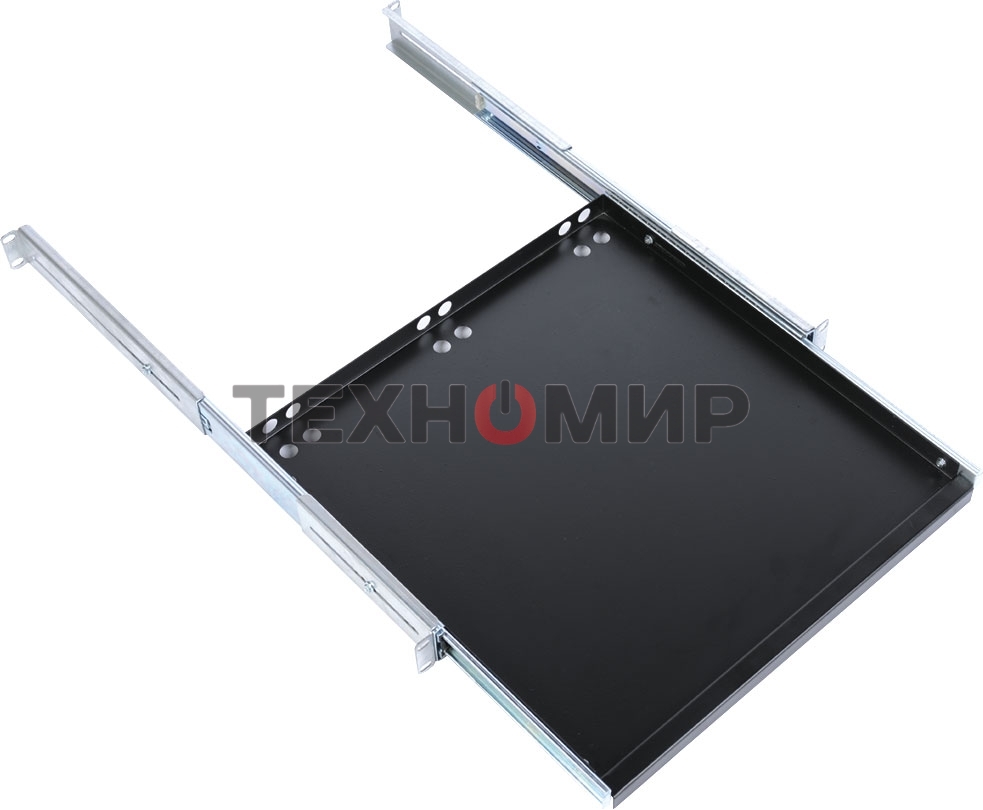 Полка клавиатурная ЦМО с телескопич. направляющими, регул. глубина 580-620 мм, черный (ТСВ-К4-9005)