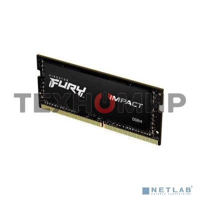 Оперативная память Kingston Fury Impact, DDR4, 8GB (1x8GB), 3200MHz, CL20, SO-DIMM