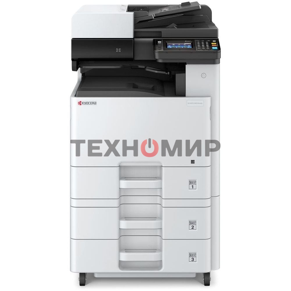 МФУ лазерное Kyocera Ecosys M8124cidn (1102P43AX0) АЗИЯ, (А3, 24/12 ppm A4/A3 1,5 Gb, USB, Network, дуплекс, автоподатчик, пуск. комплект, старт. карт.TK-8110)