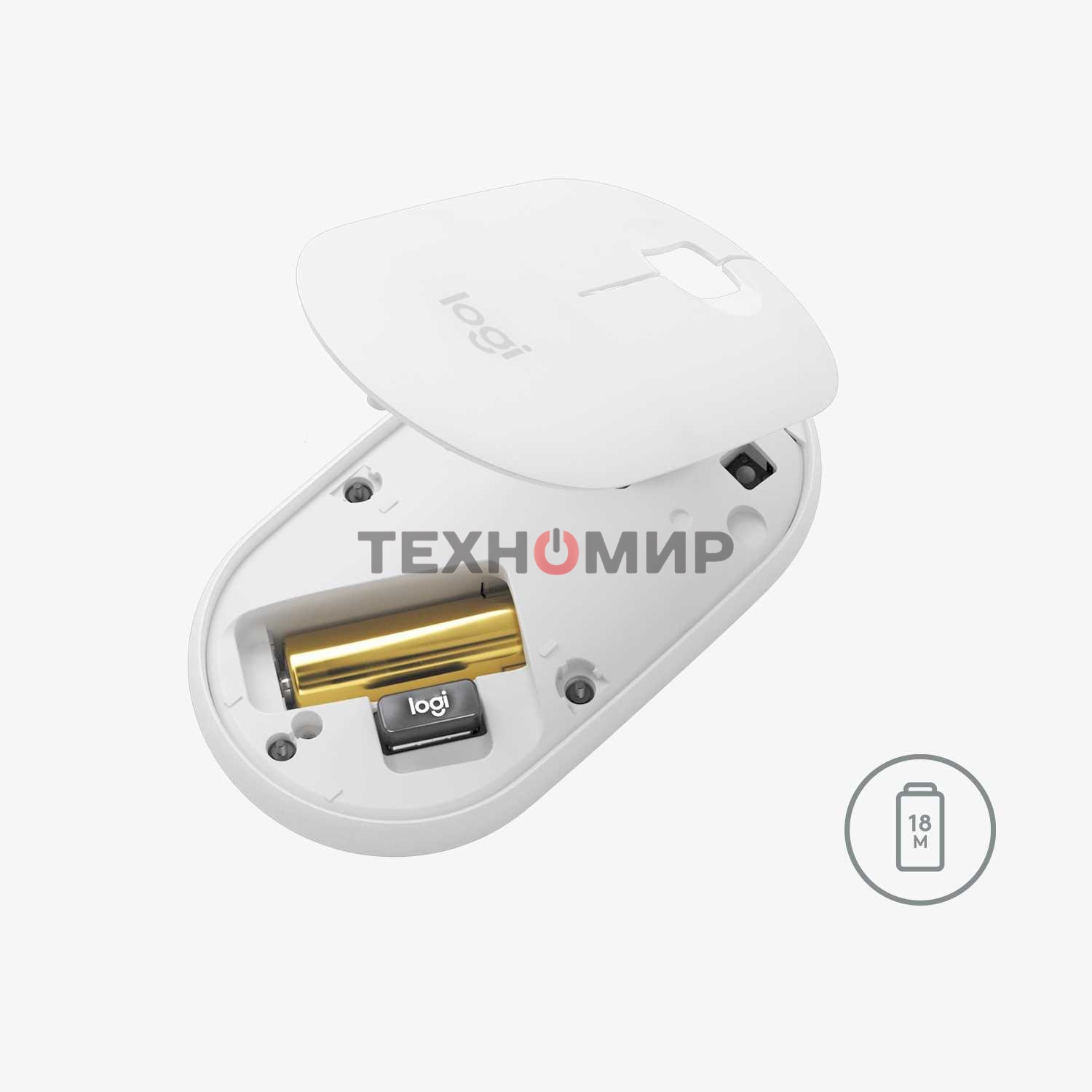 Мышь беспроводная Logitech Pebble M350 графитовый, 1000 dpi, радиоканал, Bluetooth, USB, кнопки - 3