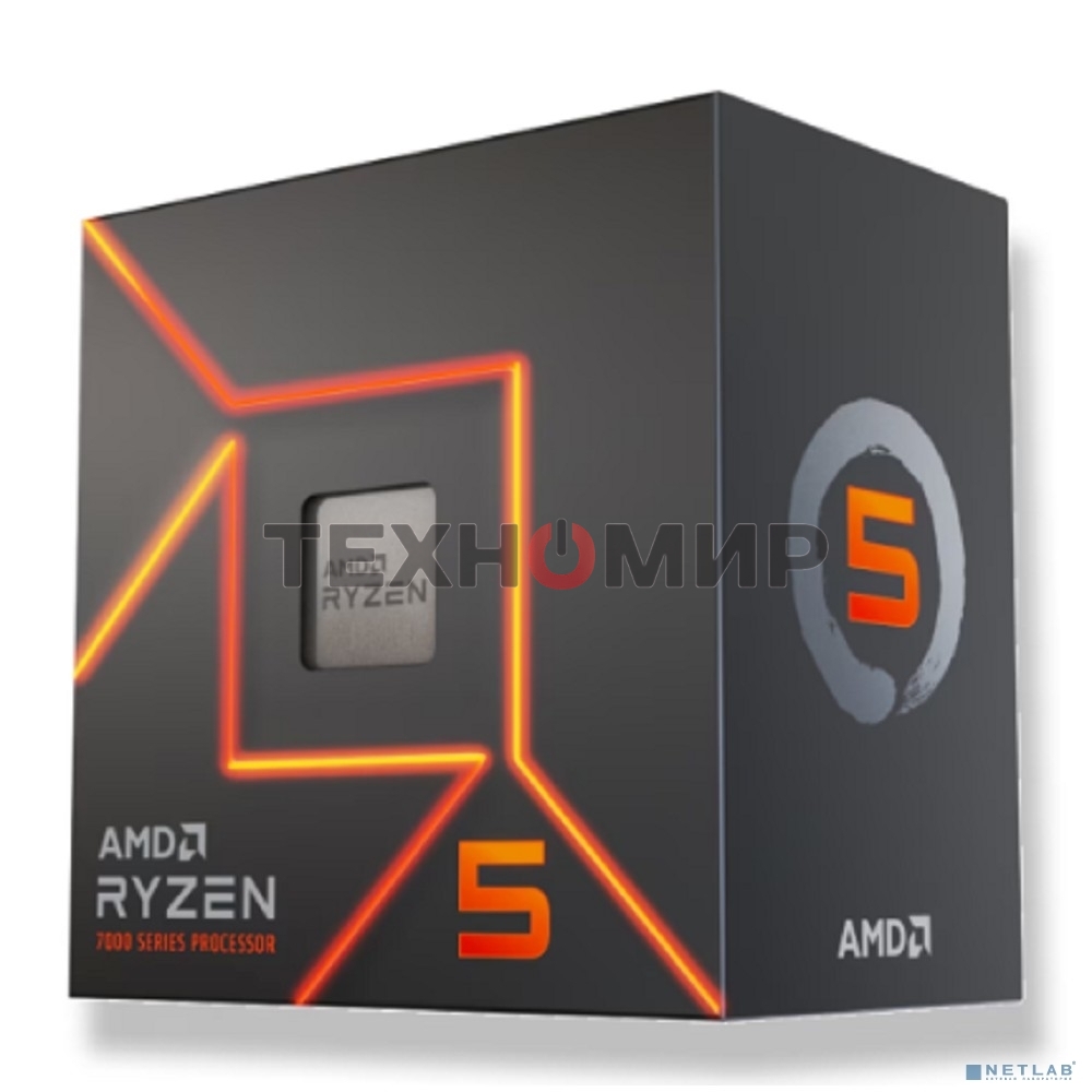 Процессор AMD Ryzen 5 7400F OEM 100-000001845 AM5, 3.7-4.7GHz, 6 cores/12 threads, 6Mb+32Mb, 65W, w/o VGA
