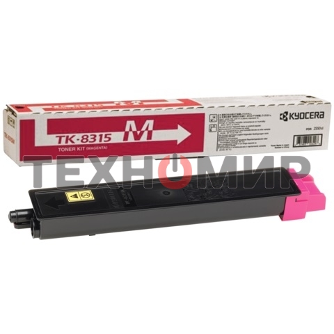 Картридж лазерный Kyocera TK-8315M (1T02MVBNL0) пурпурный для TASKalfa 2550ci 6000 стр.