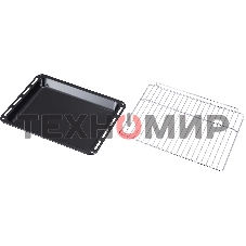 Духовой шкаф встраиваемый полноразмерный Evelux EO 620 B, 60 см, 8 режимов, 65л, черное стекло