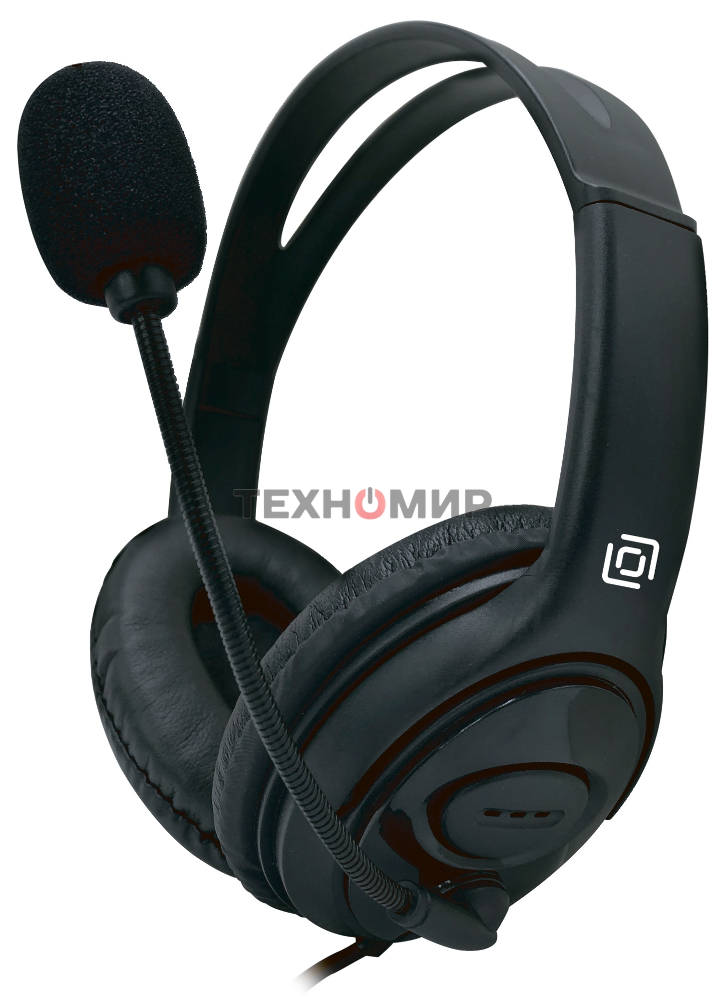 Наушники с микрофоном Oklick HS-M400 черный 1.8м накладные оголовье