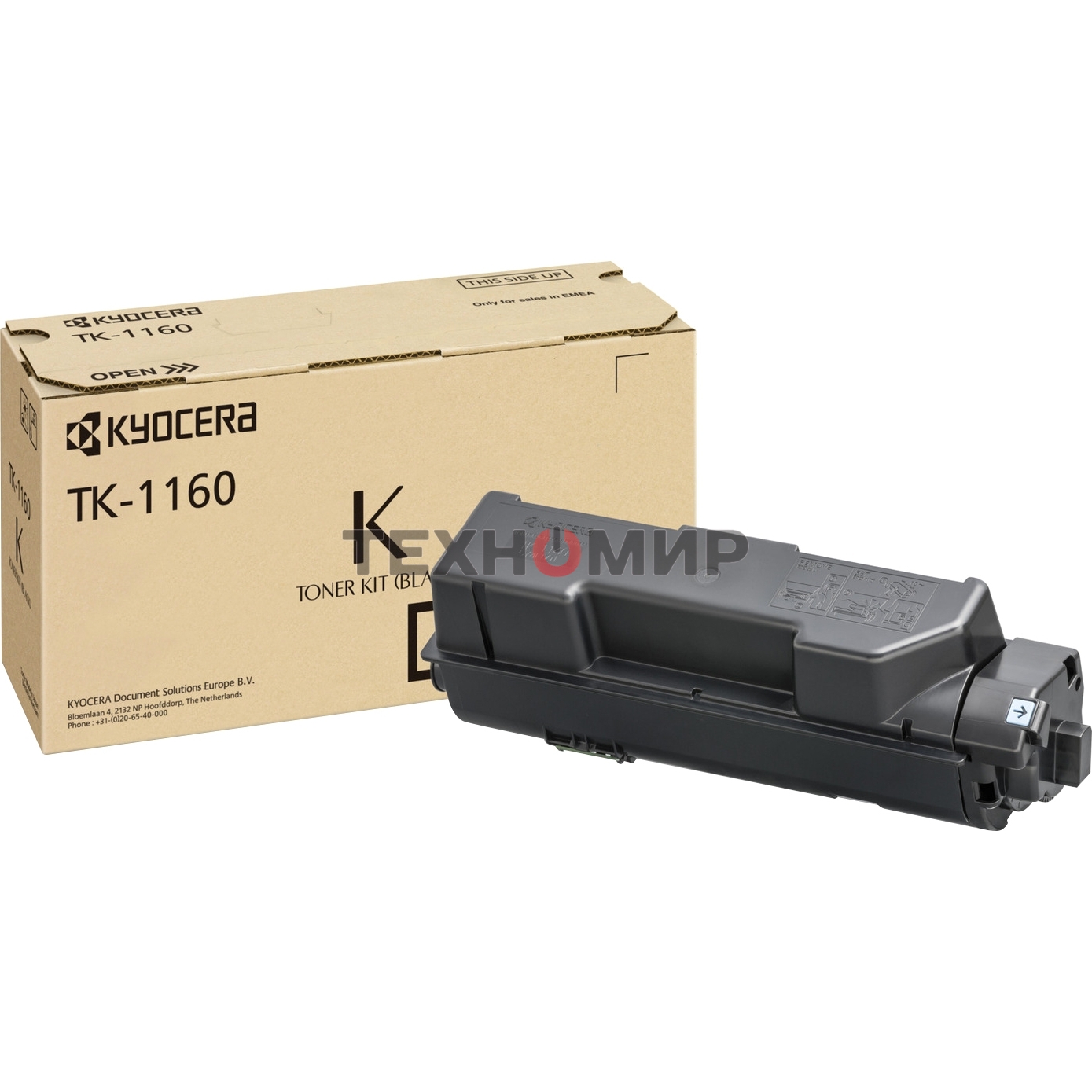 Картридж лазерный Kyocera TK-1160 (1T02RY0NL0) черный для P2040dn/P2040dw 7200 стр.
