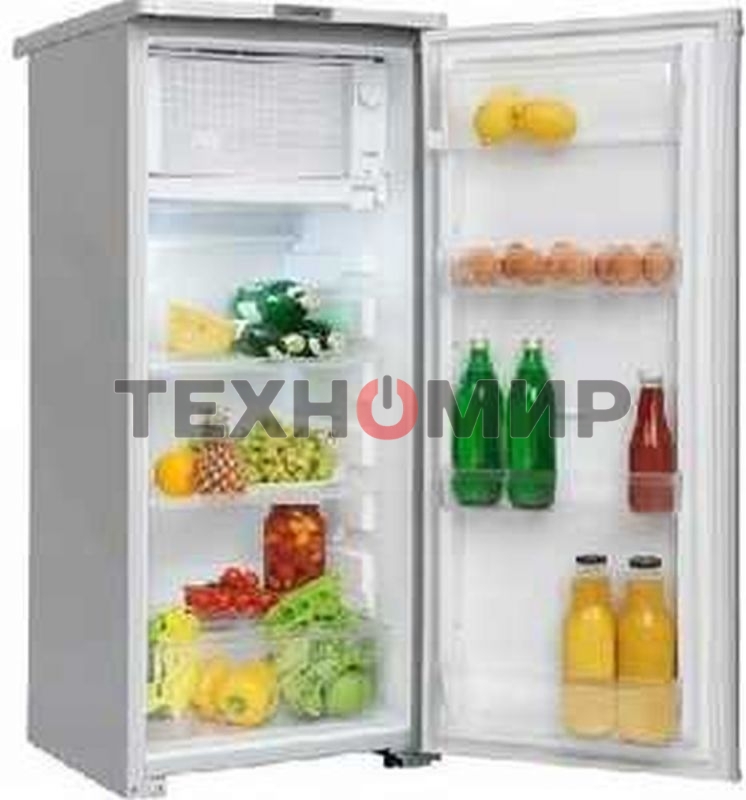 Холодильник Саратов 451 серый однокамерный 150/15л морозилка сверху