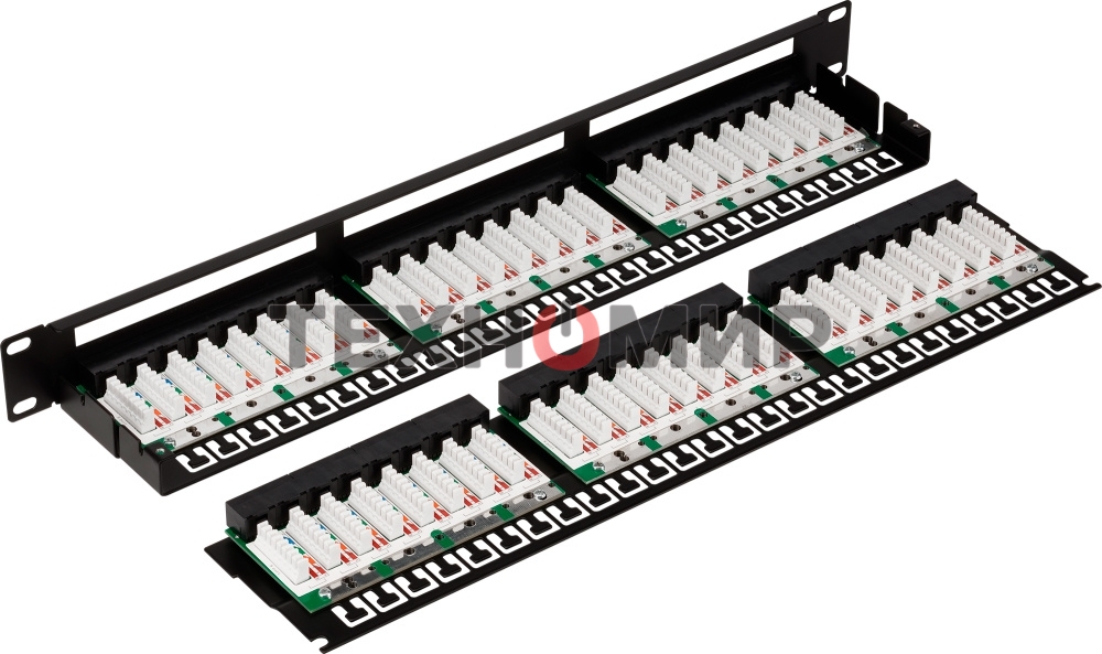 Патч-панель Lanmaster TWT-PP48/1U-U6 19
