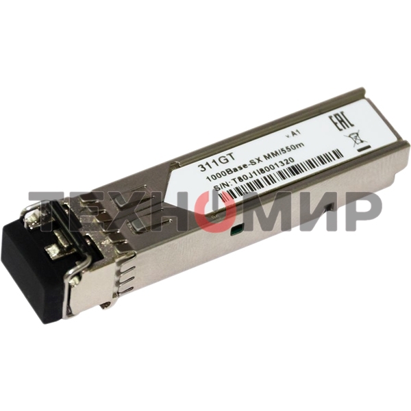 Трансивер D-Link 311GT/A1A SFP-трансивер с 1 портом 1000Base-SX для многомодового оптического кабеля (до 550 м)