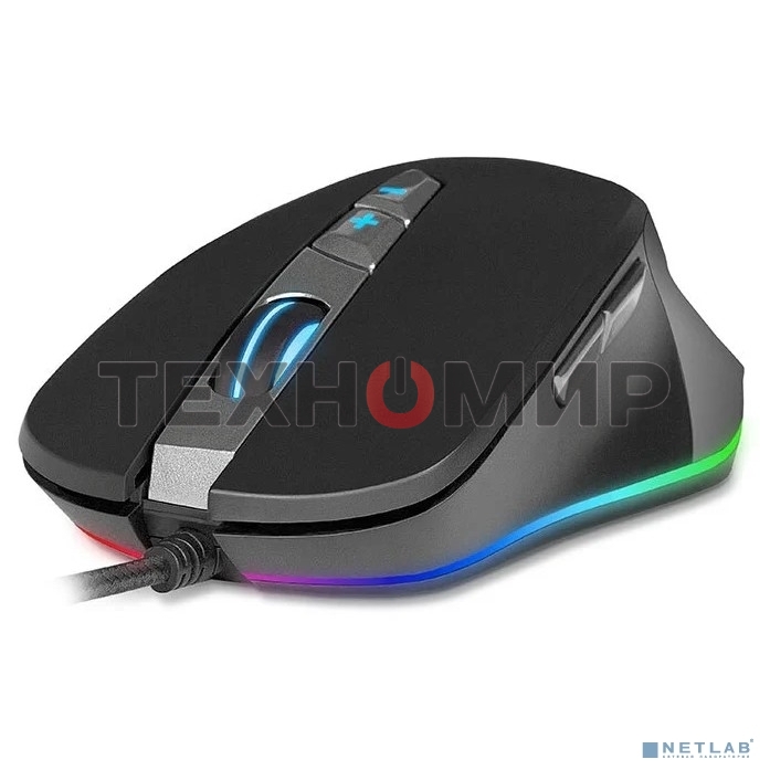 Мышь проводная SVEN RX-G970 черный, 4000 dpi, USB, кнопки - 7