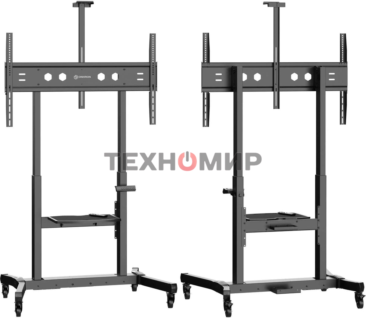 Мобильная стойка МОТОРИЗОВАННАЯ ONKRON на 1 ТВ/50-100