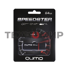 Флешка USB 3.0 QUMO 64Gb, Speedster черный