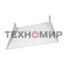 Полка перфорированная консольная 2U, глубина 400 мм, черный (МС-40-9005)