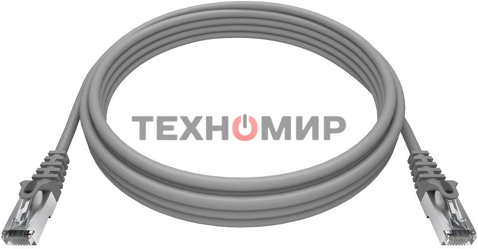 Патч-корд NTSS NTSS-PC-FTP-RJ45-5e-0.5-LSZH-GY NTSS-PC-FTP-RJ45-5E-0.5-LSZH FTP RJ-45 вил.-вилка RJ-45 cat.5e 0.5м серый LSZH (уп.:1шт) 26AWG