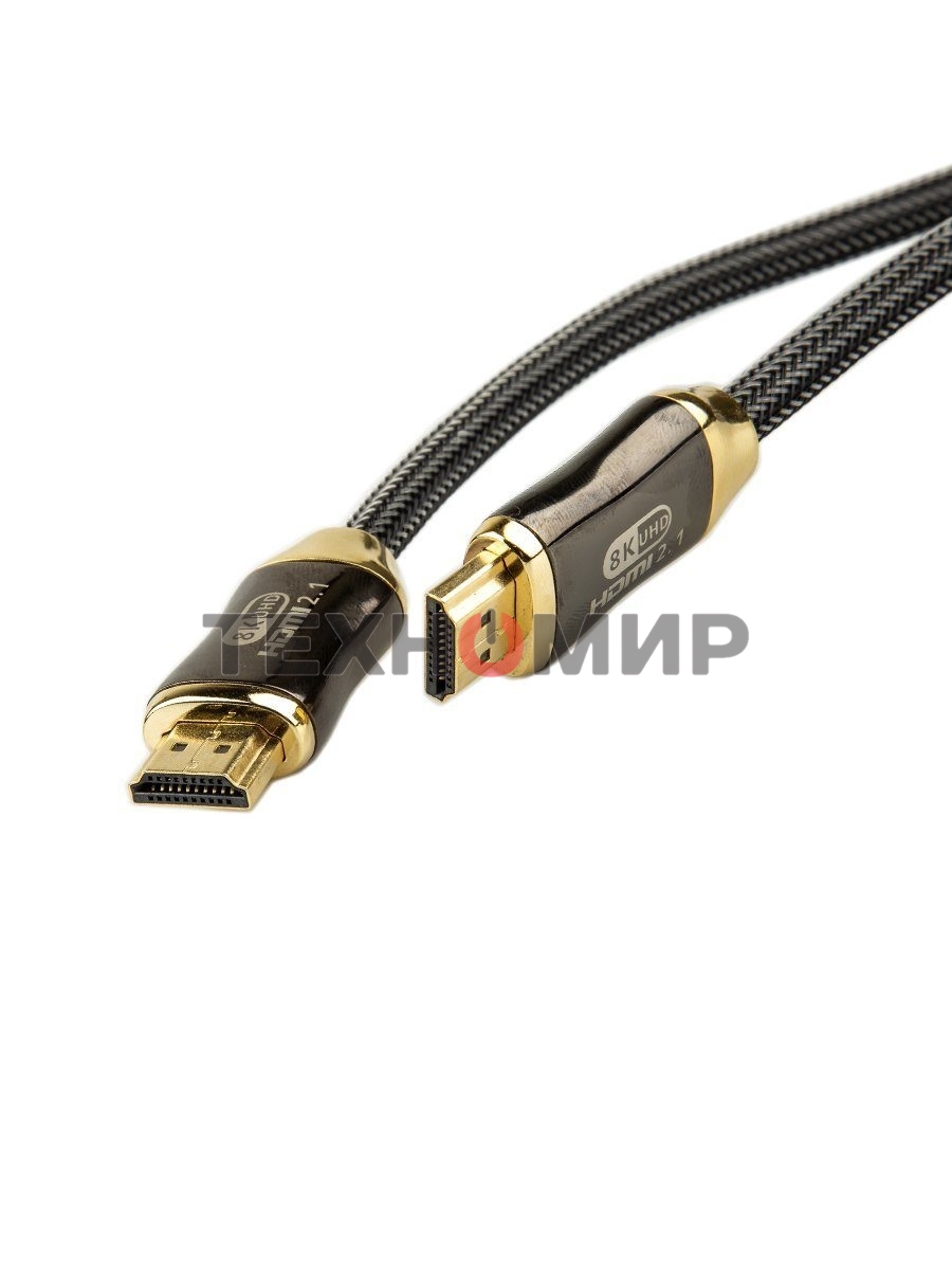 Кабель HDMI 19M/M,ver. 2.1, 8K@60 Hz 1.5m метал разъемы, нейлоновая оплетка Telecom TCG300-1.5M Кабель HDMI 19M/M,ver. 2.1, 8K@60 Hz 1.5m метал разъемы, нейлоновая оплетка Telecom