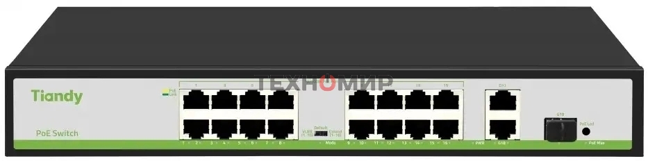 Коммутатор Tiandy TC-P3S019 Spec:H/1621/AT/180