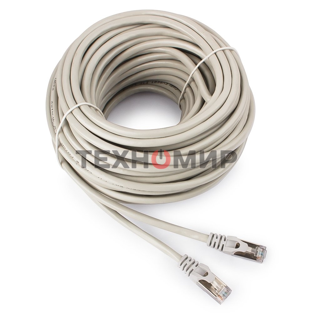 Патч-корд FTP Cablexpert cat.6, 20м, литой, многожильный, серый