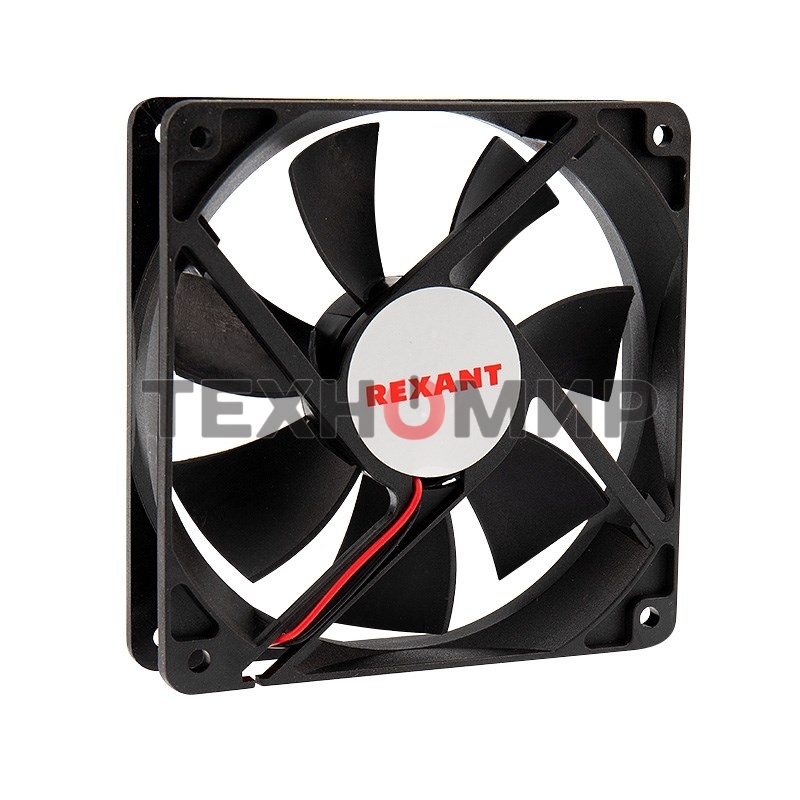 Вентилятор для корпуса Rexant RХ 12025MS 12 VDC черный, 120 мм, 2200 об/мин, 35 дБ, 2 pin