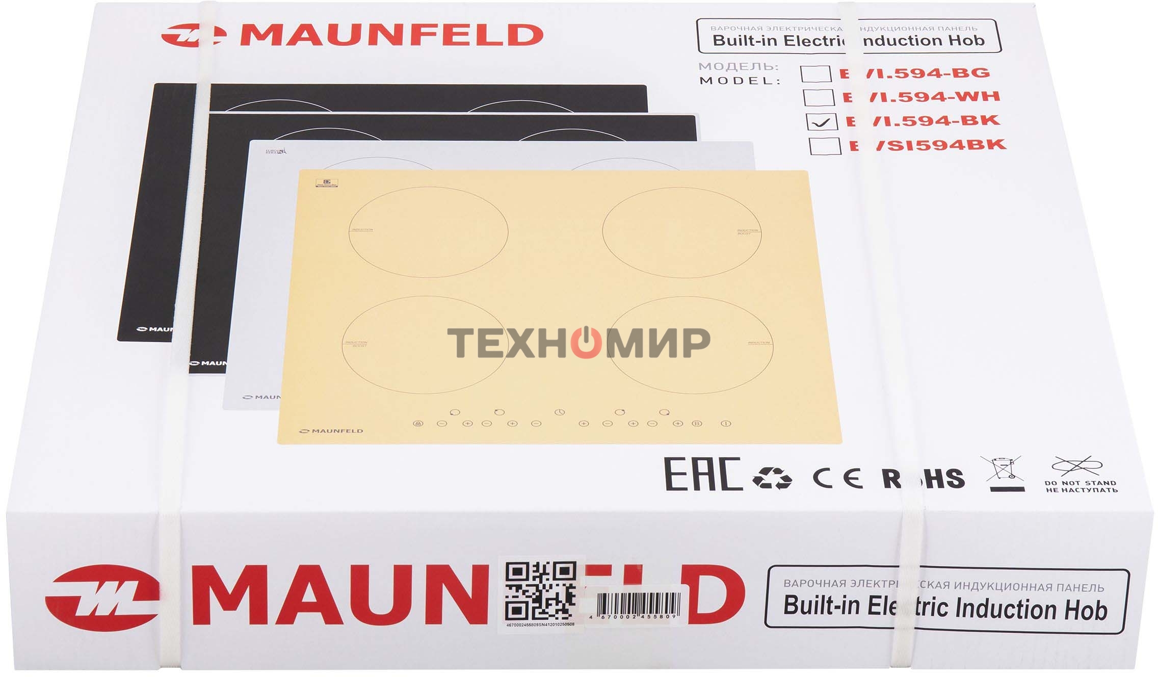 Индукционная варочная панель Maunfeld EVI.594-BK черный