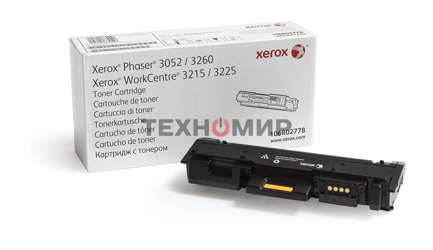 Картридж лазерный Xerox 106R02778 черный для Xerox Ph 3052/3260/WC 3215/3225 3000 стр.(Channels)