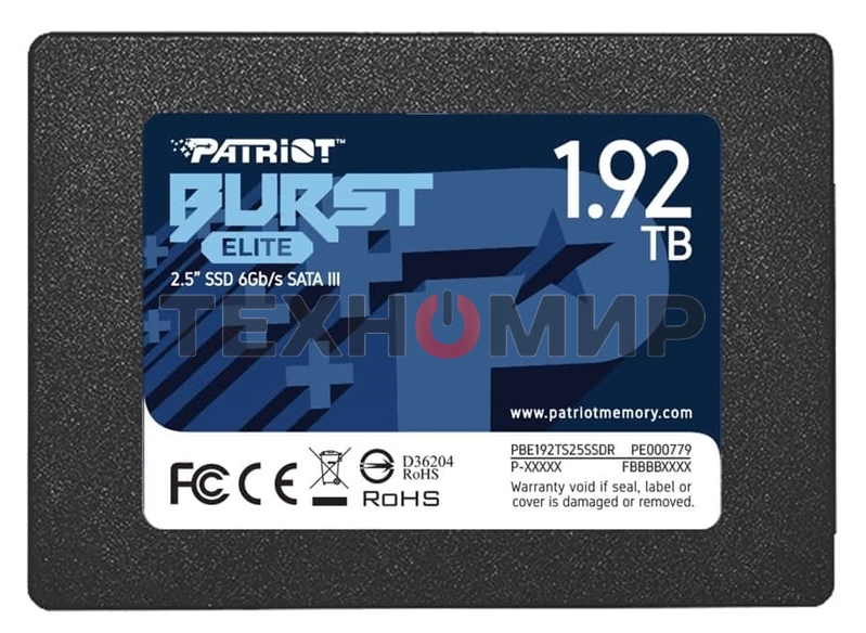 Накопитель SSD Patriot Burst Elite, 1.92Tb, SATA, 2.5