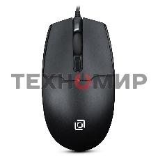 Мышь проводная Oklick 147M черный, 1600 dpi, USB, кнопки - 3