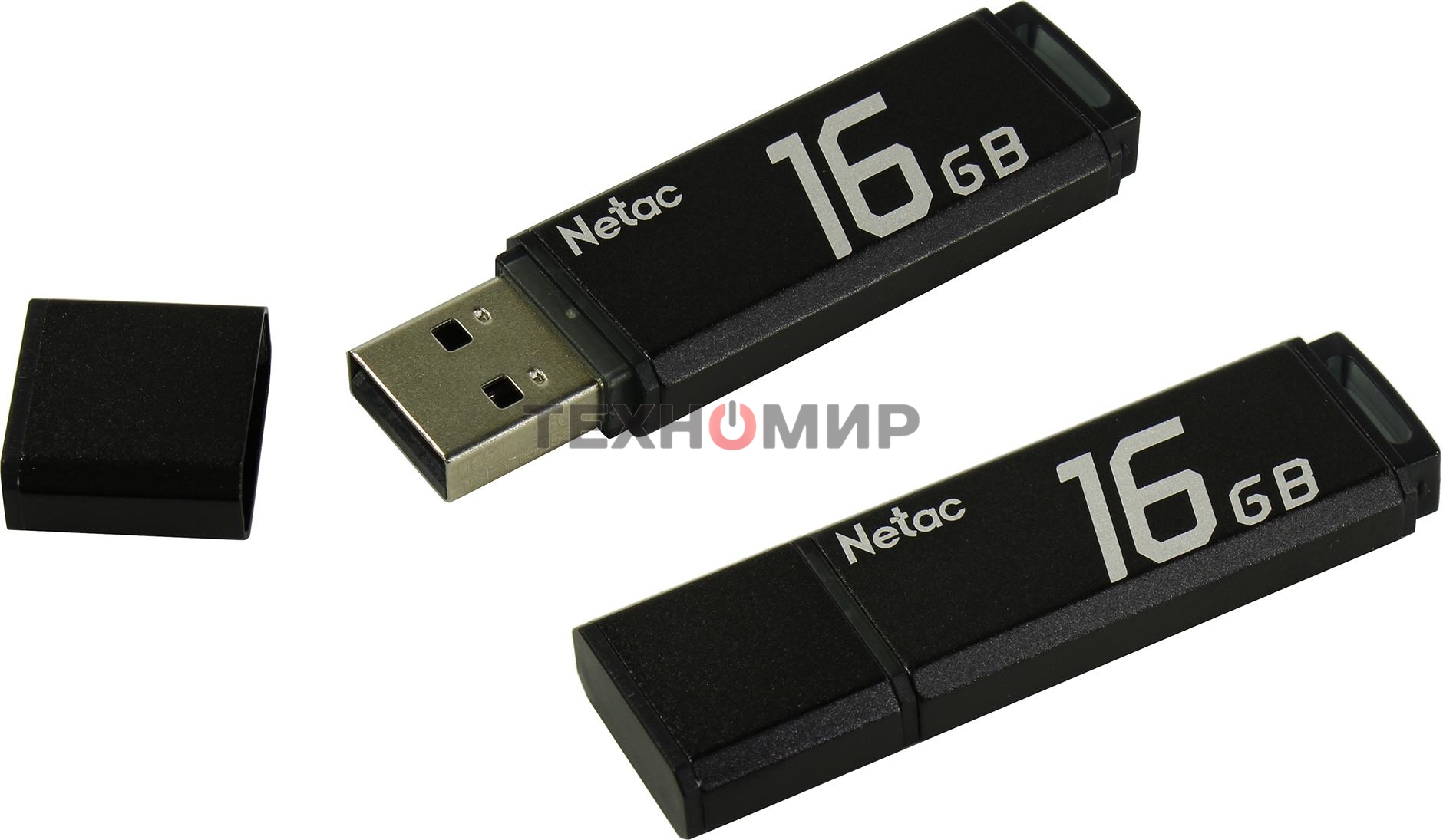 Флешка USB Netac U351 16Gb NT03U351N-016G-20BK, USB 2.0