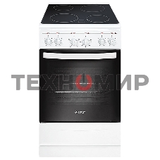 Плита электрическая Gefest 5160-01 0033 белый, конфорок 4 электрических, духовка 55 л, 50 см x 85 см x 58.5 см