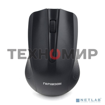 Мышь беспроводная Гарнизон GMW-430 черный, 1200 dpi, радиоканал, USB, кнопки - 3