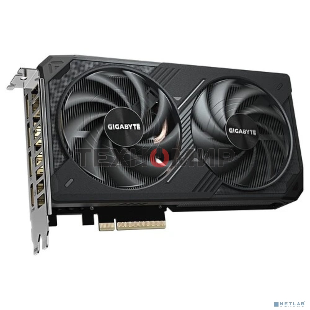 Видеокарта Gigabyte GeForce RTX 5060Ti Windforce, NVIDIA RTX 5060 Ti, 16G GDDR7, 128 бит, PCI-e 5.0, 1xHDMI, 3xDP, 2572 МГц