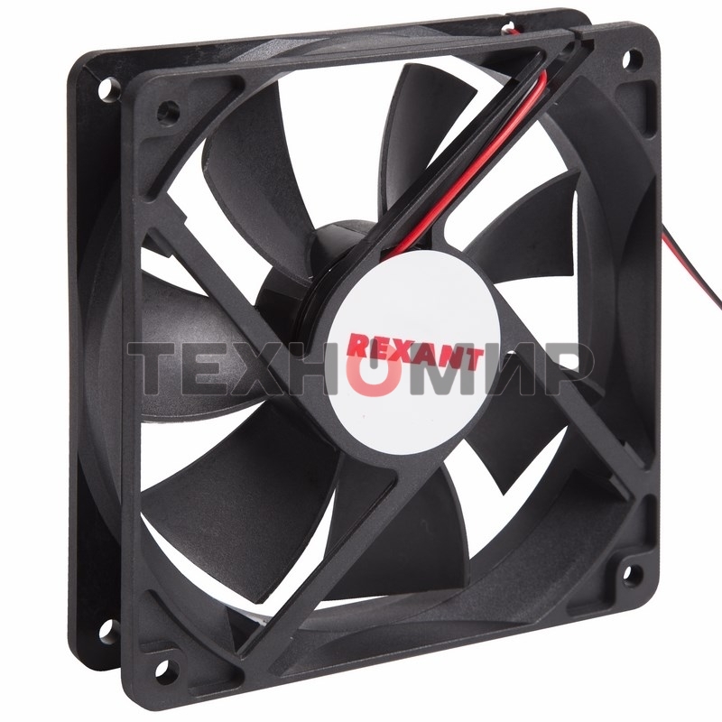 Вентилятор для корпуса Rexant RX 12025MS 24VDC черный, 120 мм, 2200 об/мин, 35 дБ, 2 pin