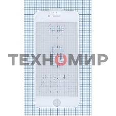 Защитное стекло 4D для Apple iPhone 6/6S белый