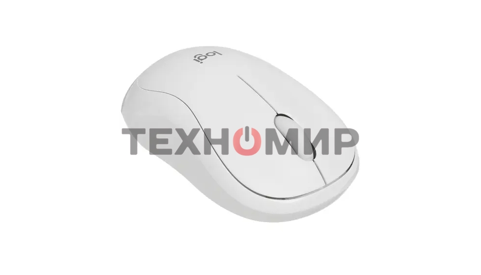 Мышь беспроводная Logitech M240 SILENT белый, 4000 dpi, Bluetooth, кнопки - 3