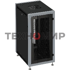 Шкаф коммутационный Sysmatrix (SL 6622.933) напольный 22U 600x600мм пер.дв.перфор. задн.дв.перфор. 800кг черный 51кг 180град. IP20