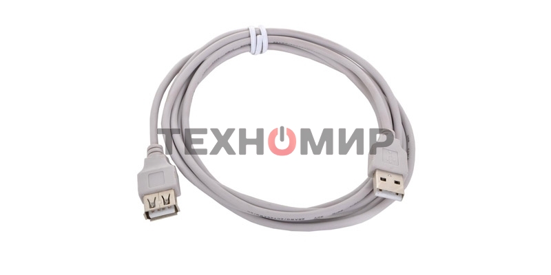 Кабель USB 2.0 Am-Af удлинитель 3м