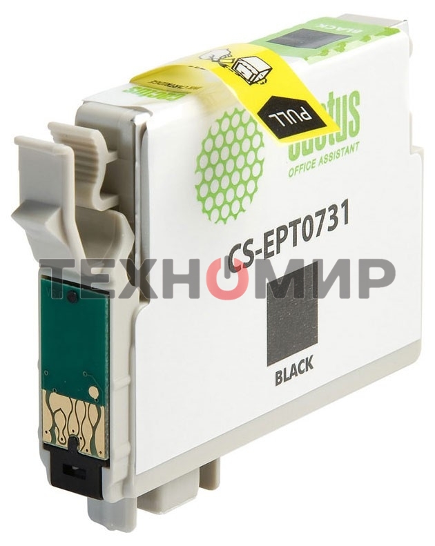 Картридж струйный Cactus CS-EPT0731 черный (11,4 мл) для Epson Stylus С79/C110/СХ3900/CX4900/CX5900/CX7300/CX8300/CX9300