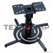 Кронштейн для проектора Cactus CS-VM-PR04-BK черный макс.10кг настенный и потолочный поворот и наклон