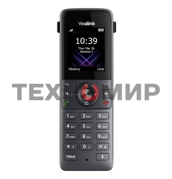 Система YEALINK W74P (база W70B+трубка W74H) до 10 SIP-аккаунтов, до 10 трубок на базу, до 20 вызовов, шт