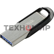 Флешка USB Sandisk CZ73 Cruzer Ultra Flair (SDCZ73-128G-G46), 128Gb, USB 3.0, R/W 150/45, серебристый/черный