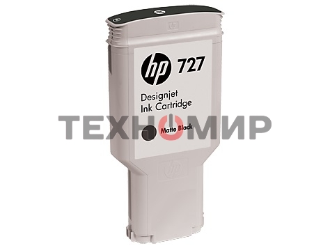 Картридж струйный HP 727 C1Q12A черный матовый, 300мл, для Designjet T920/T1500/T2500