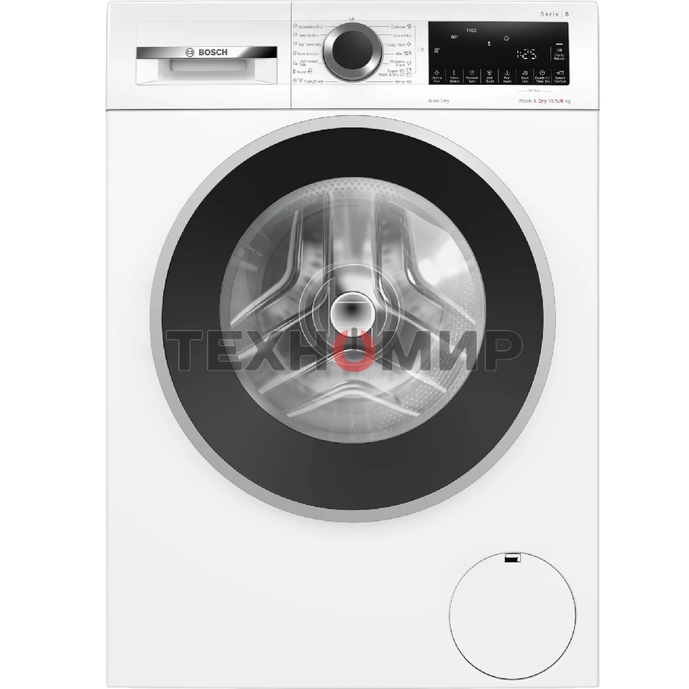 Стирально-сушильная машина Bosch WNA25401ME белый, загрузка фронтальная 10.5 кг, 1400 об/мин., класс: А