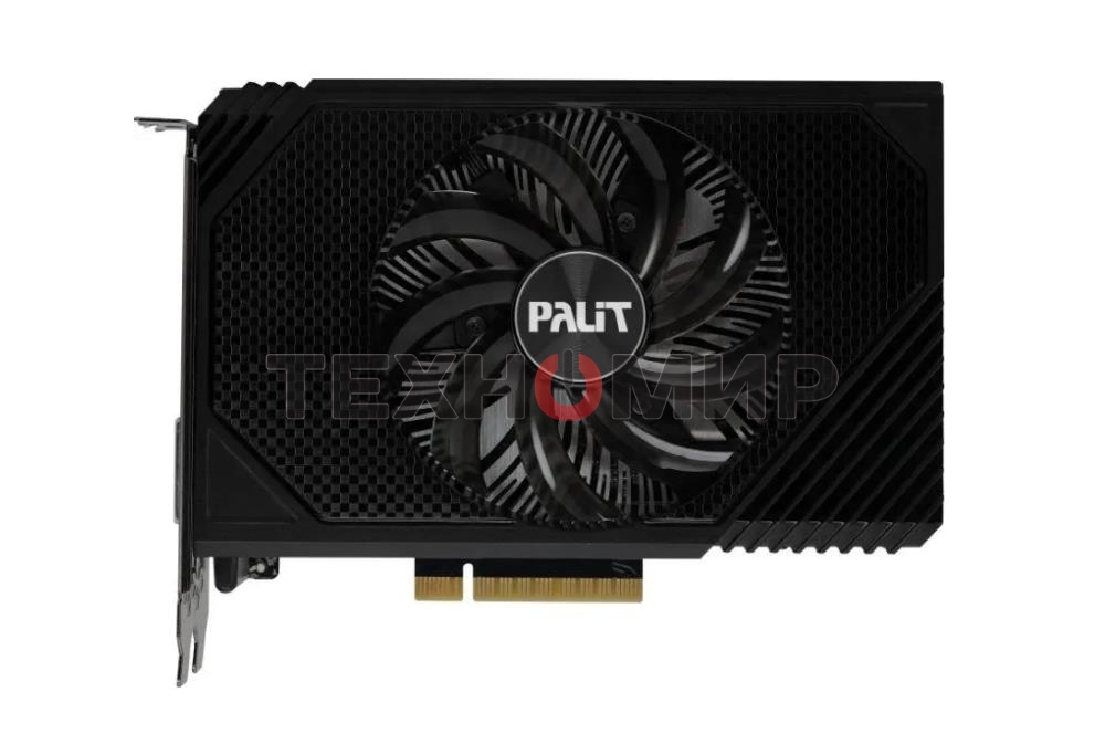 Видеокарта Palit RTX 3050 STORMX OC 6Gb NVIDIA GeForce RTX 3050 6Gb PCI-E 4.0 96bit GDDR6 1042/14000 DVIx1 HDMIx1 DPx1 HDCP Ret