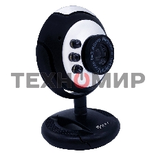 Веб-камера OKLICK OK-C8825 640x480, 30 кадр/с, USB Type-A, микрофон, черный/белый