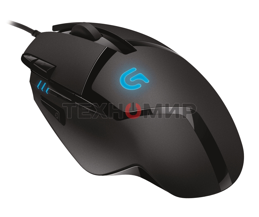 Мышь проводная Logitech G402 Hyperion Fury, черный, 4000 dpi, USB, кнопки - 8