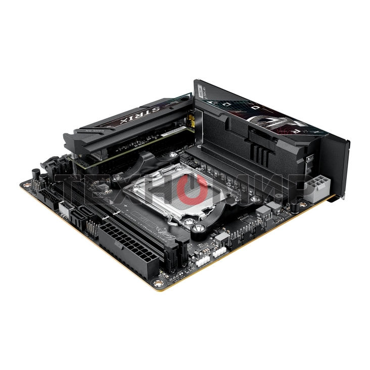 Материнская плата ASUS ROG STRIX B850-I GAMING WIFI, AM5, AMD B850, 2xDDR5, 2xM.2, 2xSATA, PCIe 4.0 x16, 1xHDMI, 1xUSB Type-C, 1x2.5Gb LAN, Wi-Fi 7, Bluetooth 5.4, 5xUSB-A 10Gbps, 1xUSB-C 20Gbps, 2xUSB-A 2.0, 3x3.5 мм, S/PDIF, 7.1, Mini-ITX