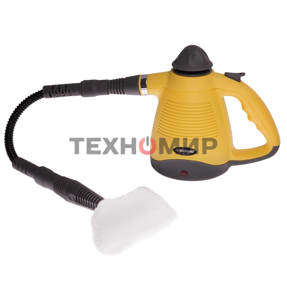 Универсальный пароочиститель Endever Odyssey Q-442, черный/желтый, 900 Вт, 3.5 бар, 28 г/мин