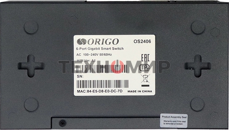 Коммутатор настраиваемый L2 6x1000Base-T ORIGO OS2406/A1A
