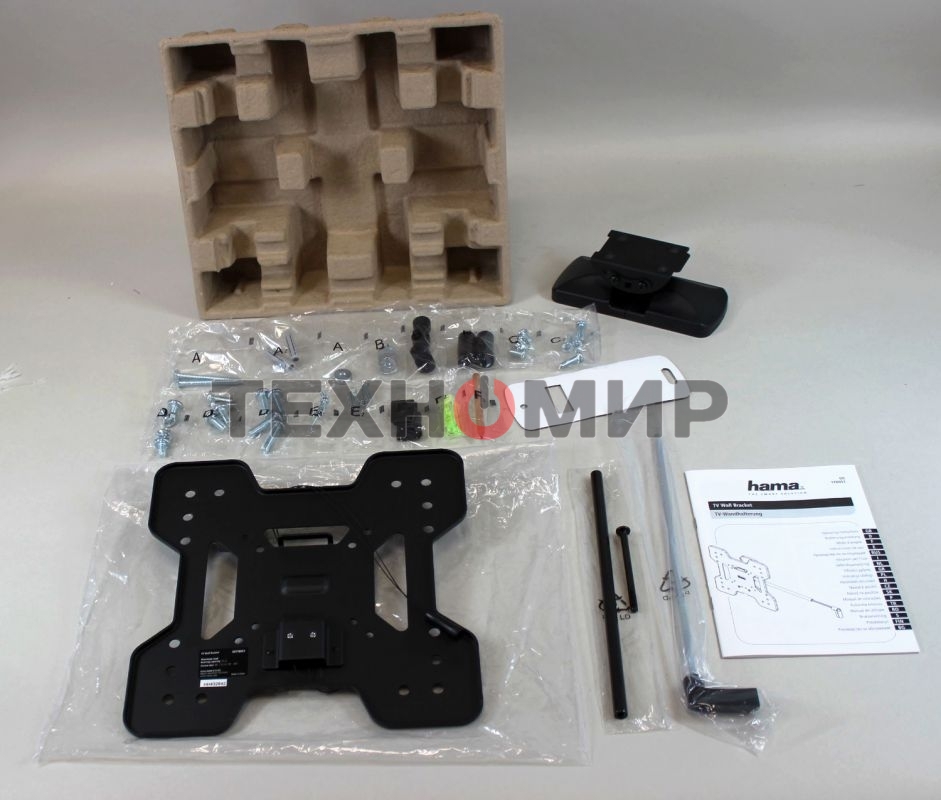 Кронштейн для телевизора Hama TILT TV Premium черный, 19